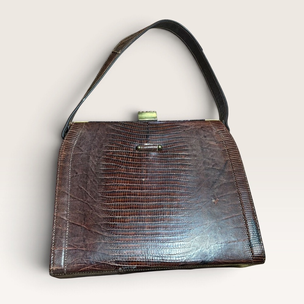 Vintage Alligator / Lizard Skin handbag
